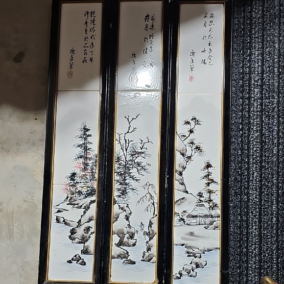 Elegant Asian-Inspired Wall Art Set - Picture 1 of 8